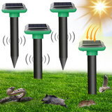 Moonval Solar Mole Repeller, Ultrasonic Waterproof Pest Deterrent for Lawns, Gardens & Yards