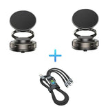 Moonval Vacuum Magnetic Car Phone Mount, Hands-Free Suction Holder with 360° Rotation