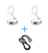 Moonval Vacuum Magnetic Car Phone Mount, Hands-Free Suction Holder with 360° Rotation