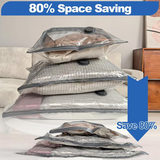 Moonval Vacuum Storage Bags, 6-Pack Compression Bags with USB Electric Pump for Clothes & Bedding
