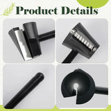 Moonval Vegetable Flower Cutter, Stainless Steel Spiral Garnish Tool for Carrots & Cucumbers