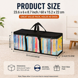 Moonval Extra-Large Clear Storage Bag with Reinforced Handles and Zipper – Foldable Moving and Clothes Organizer