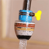 Moonval Faucet Water Filter, Multi-Layer Activated Carbon Tap Purifier with Universal Clamp