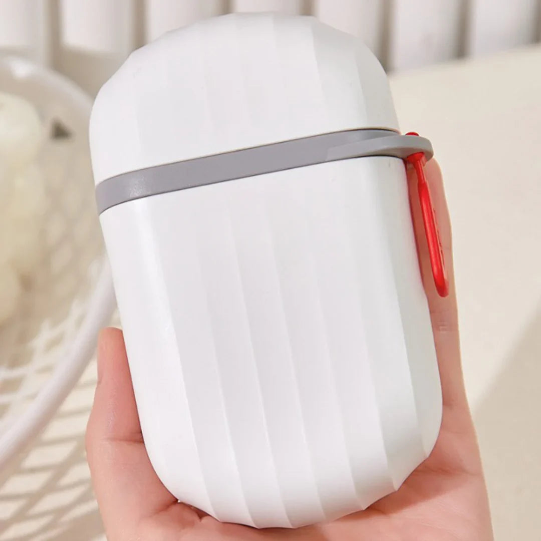 Moonval Leakproof Travel Soap Box, Sealed Bar Holder with Locking Strap
