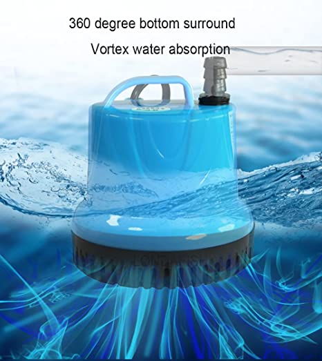 Moonval Submersible Aquarium Water Pump, Quiet Adjustable Pump for Fish Tanks, Fountains & Ponds