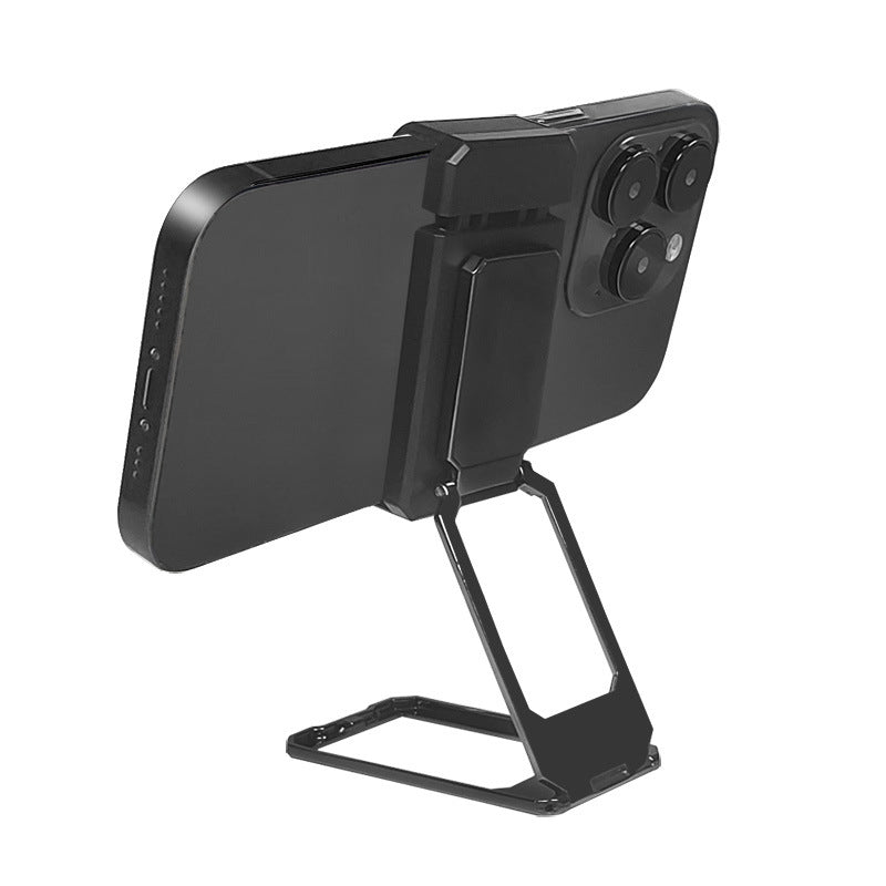 Moonval Portable Phone Stand, 360° Rotating Metal Desktop Holder for Smartphones & Tablets