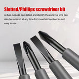 Moonval 2-in-1 Magnetic Screwdriver Set, High-Torque Precision Screwdriver with Voltage Detector