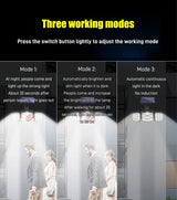 Moonval Solar Security Lights, 138-LED 3-Head Motion Sensor Spotlight with 3 Lighting Modes