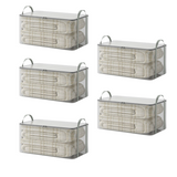 Moonval Heavy-Duty Storage Bag, Large Clear Plastic Moving & Clothes Storage Bag with Handles