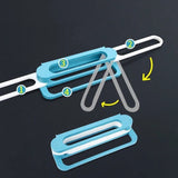 Moonval Wall-Mounted Slipper Holder Set of 2, Space-Saving Bathroom Shoe Organizer Rack