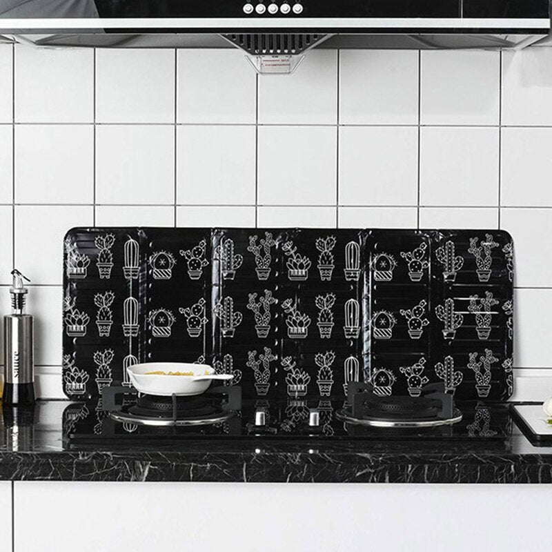 Moonval Foldable Stove Splash Guard Set, 2-Pack Oil Splatter Shield for Kitchen Cooking