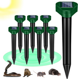 Moonval Solar Mole Repeller, Ultrasonic Waterproof Pest Deterrent for Lawns, Gardens & Yards