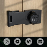 Moonval Cabinet Combination Lock, Keyless 3-Digit Security Latch for Doors & Drawers