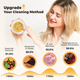 Moonval Portable Food Cleaner, Waterproof Ultrasonic Fruit & Vegetable Washer for Kitchen & Travel
