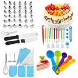 Moonval Cake Decorating Set, Complete Baking Kit with Tools for Cakes, Cupcakes & Pastries