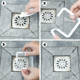 Moonval Self-Adhesive Drain Hair Catcher, Fine Mesh Cover for Shower and Floor Drains
