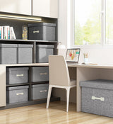 Moonval Foldable Storage Bins with Lids, 2-Pack Fabric Storage Boxes for Closet & Home Organization