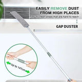 Moonval Retractable Gap Dust Cleaner, Extendable Microfiber Duster for Under Furniture & Tight Spaces