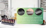 Moonval Lipstick & Nail Polish Organizer, 24-Slot Clear Makeup Storage Holder