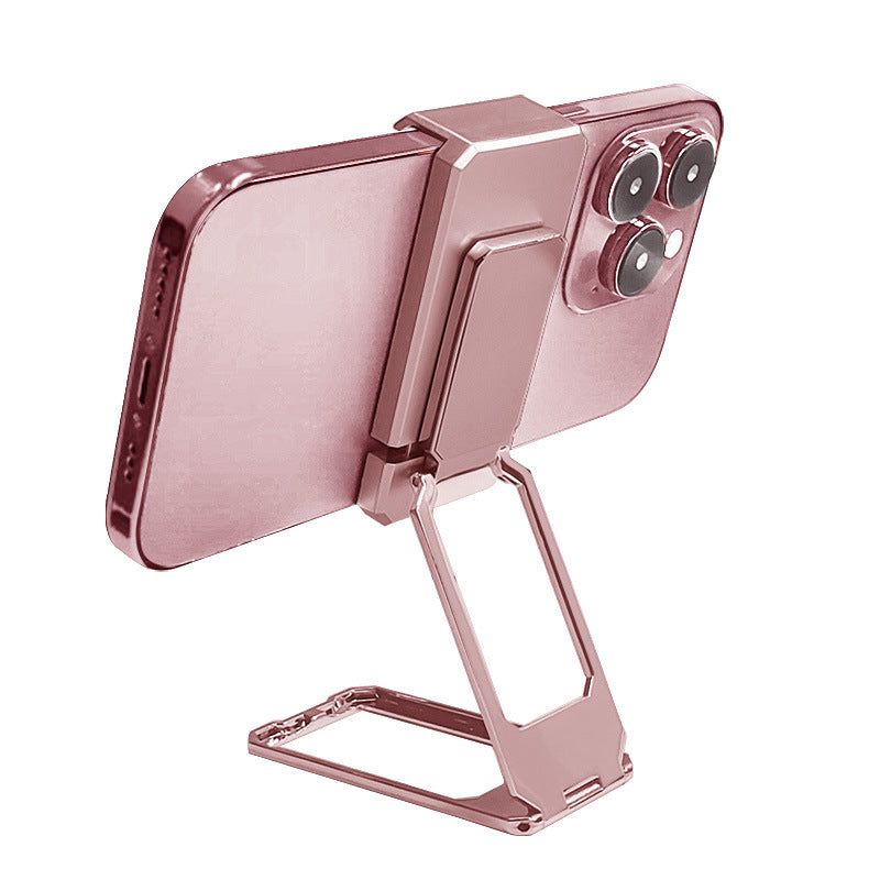 Moonval Portable Phone Stand, 360° Rotating Metal Desktop Holder for Smartphones & Tablets