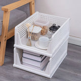 Moonval Stackable Storage Bin, Foldable Drawer Organizer for Closet, Pantry, Bedroom & Home Storage
