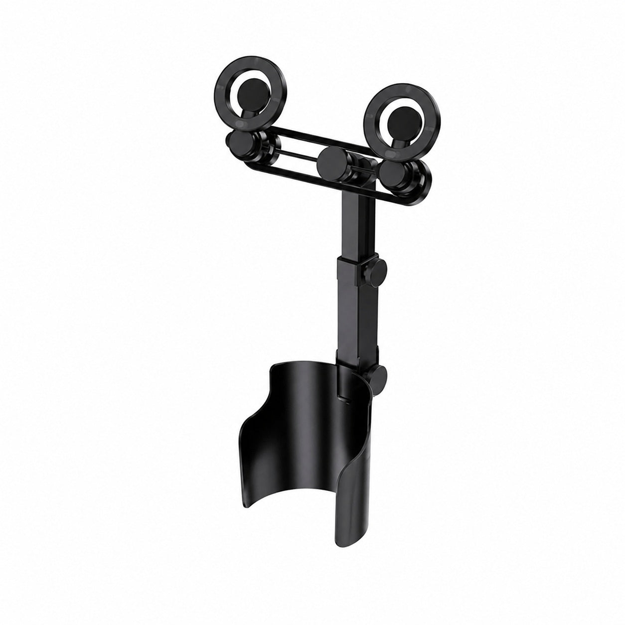 Moonval 2-in-1 Car Cup Holder Phone Mount, Adjustable Magnetic Smartphone Holder