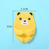 Moonval Bear Cable Holder, Self-Adhesive Wall Clip for Chargers, Plugs & Wires