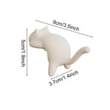 Moonval Cat Desk Hook, Self-Adhesive Table Hanger for Bags, Headphones & Cables