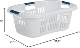 Moonval Laundry Basket, 1.5-Bushel Stackable Hamper with Easy-Carry Handles for Laundry & Storage
