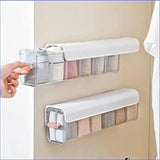 Moonval Wall Storage Drawer, Self-Adhesive Organizer for Socks, Underwear and Accessories