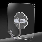 Moonval Adhesive Wall Hooks, 10-Pack 180° Rotating Self-Adhesive Hooks for Home Organization