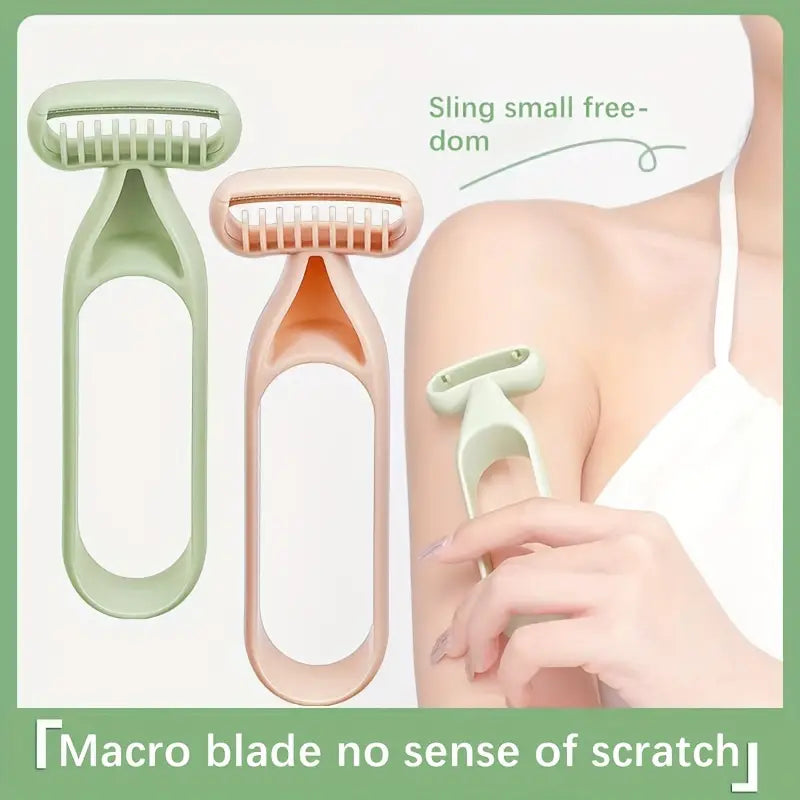 Moonval Reusable Hair Razor, Portable Hair Thinning & Styling Razor for Smooth, Scratch-Free Trimming