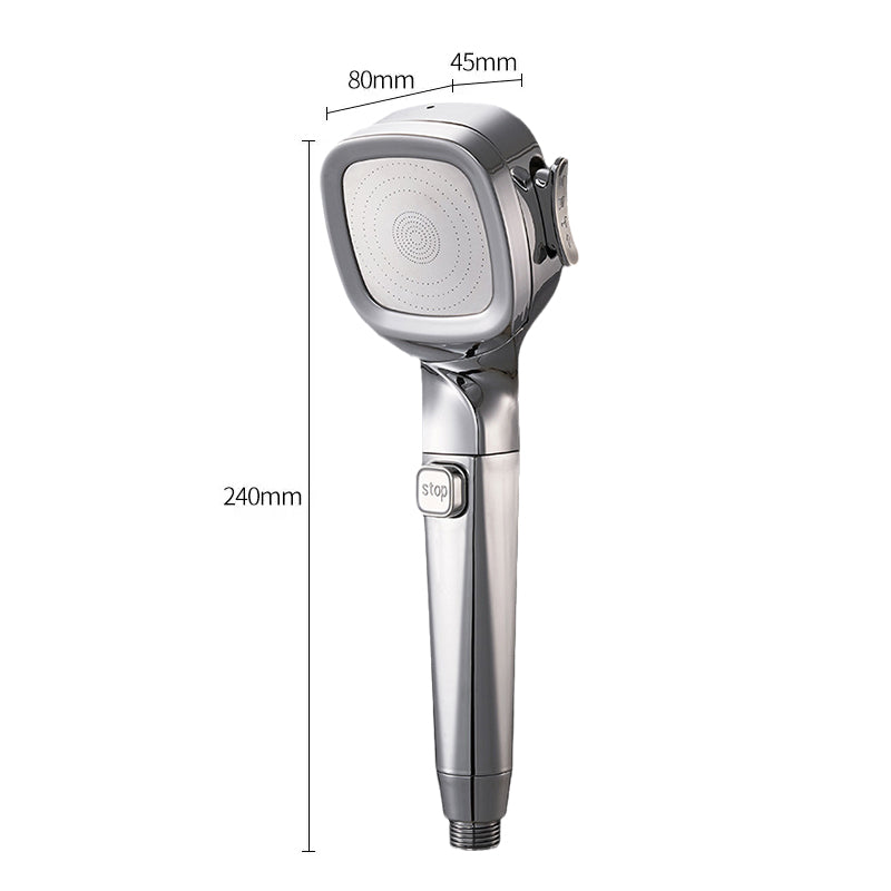 Moonval 4-Mode High-Pressure Handheld Shower Head with Pause Switch & Spray Gun