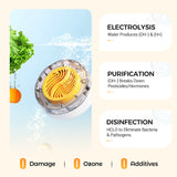 Moonval Portable Food Cleaner, Waterproof Ultrasonic Fruit & Vegetable Washer for Kitchen & Travel