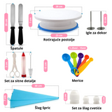 Moonval Cake Decorating Set, Complete Baking Kit with Tools for Cakes, Cupcakes & Pastries