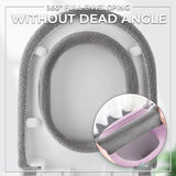 Moonval Plush Toilet Seat Cover, Universal Washable Cushion with Convenient Lift Handle