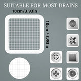 Moonval Self-Adhesive Drain Hair Catcher, Fine Mesh Cover for Shower and Floor Drains