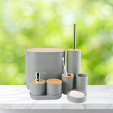 Moonval Bathroom Accessories Set, 8-Piece Complete Bath Organizer Collection