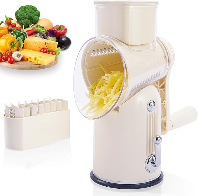 Moonval 5-in-1 Food Chopper, Multifunction Vegetable Cutter & Kitchen Slicer Set