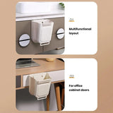 Moonval Collapsible Hanging Trash Can, Foldable Kitchen Cabinet Waste Bin for Food Scraps & Recycling