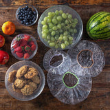Moonval Reusable Food Freshness Bags, Elastic Bowl Covers for Fruit & Food Storage