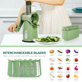 Moonval 5-in-1 Food Chopper, Multifunction Vegetable Cutter & Kitchen Slicer Set