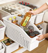 Moonval Pull-Out Pantry Organizer, Rolling Kitchen Cabinet Storage Shelf with Wheels