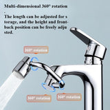 Moonval 1440° Rotating Faucet Aerator, Swivel Faucet Extender for Kitchen & Bathroom Sinks