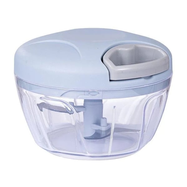 Moonval Pull-Cord Vegetable Chopper, Manual Food Processor with Stainless Steel Blades