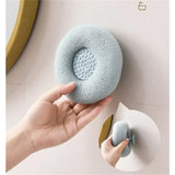 Moonval Suction Cup Bath Loofahs, Quick-Drying Body Scrub Sponges, Pack of 2