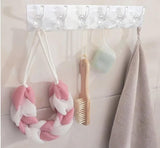 Moonval Adhesive Hooks, 6-Pack Heavy-Duty Self-Adhesive Wall Hooks for Home Organization