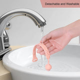 Moonval Silicone Toilet Seat Lifter Handles, Adjustable No-Adhesive Pull Tabs, Set of 4