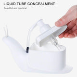 Moonval Snail Soap Dispenser, Refillable Bathroom & Kitchen Liquid Hand Wash Pump