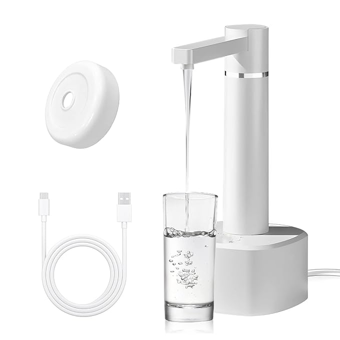 Moonval Smart Water Dispenser, USB Rechargeable Automatic Bottle Pump for Home & Office